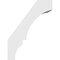 Ekena Millwork 5 1/2-in. W x 12-in. D x 16-in. H Balboa Architectural Grade PVC Knee Brace BRCP055X12X16BOA - alternate 3
